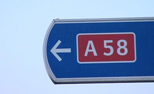 Wegbord A58